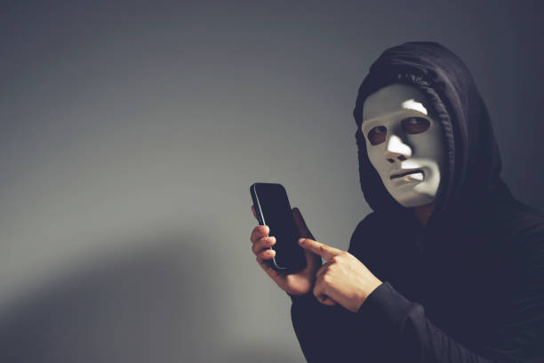 istock Scammers and Hackers Call center with phone data theft 1487308243