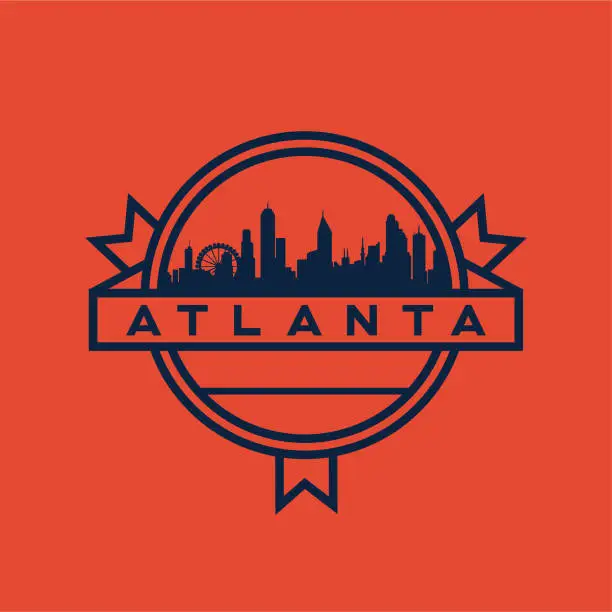 Vector illustration of Atlanta Badge