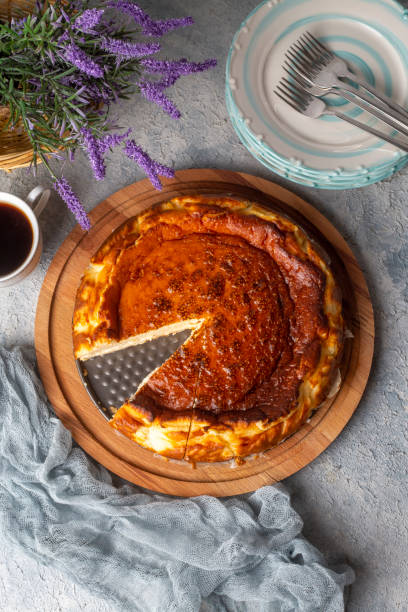 istock San Sebastian Cheesecake close up photo 1487319504