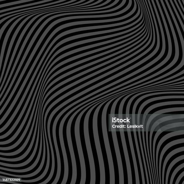 Optical Wave Pattern Wave Of Optical Illusion Abstract Dark Waves Vertical Lines Stripes ...