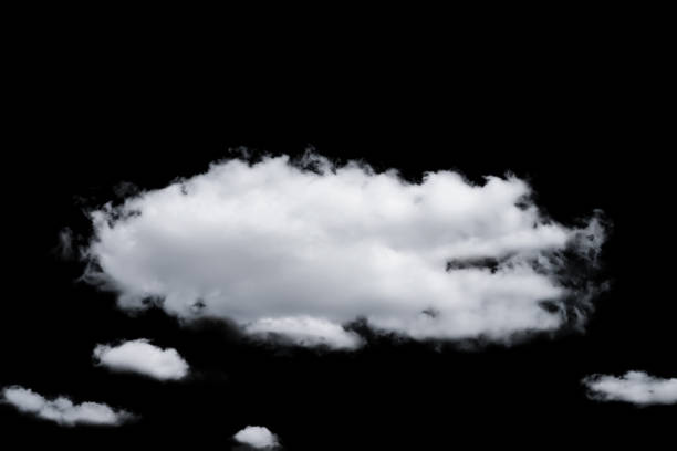 istock white fluffy clouds isolated on a black background, clipart 1487322236