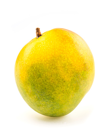 Fresh mango isolated on white background.