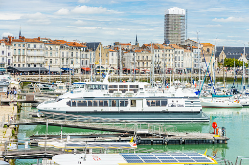 Inter Iles boat, a company that provides cruises and sea connections to Fort Boyard and the islands of Aix, Oléron and Ré from the Old Port of La Rochelle, France