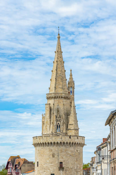 Tour de la Lanterne tower on a sunny day in La Rochelle