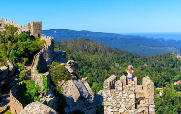 Zamek Maurów - Sintra, Lizbona w Portugalii – zdjęcie