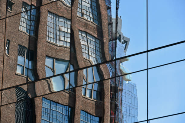 istock Modern Business Office Buildings Reflecting 1487331094