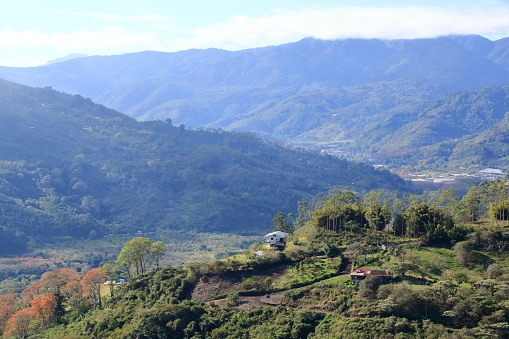 Paisaje cerca de Paraíso alrededor del Valle de Orosi cerca de la ciudad de Cartago, Costa Rica photo
