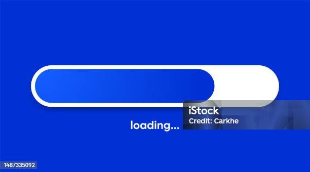 System Wait Screen Loading Or Software Update Or Upgrade Loading Bar ...
