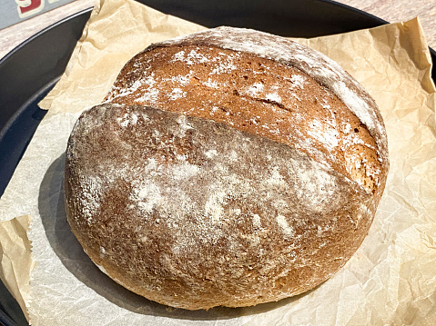 fresh baked organic bread