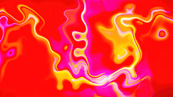 Abstract neon wave. Computer generated 3d render
