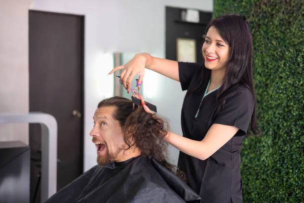 istock Frightened that they cut their hair too short 1487341562