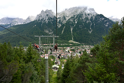 Mountain lift in Mittenwald