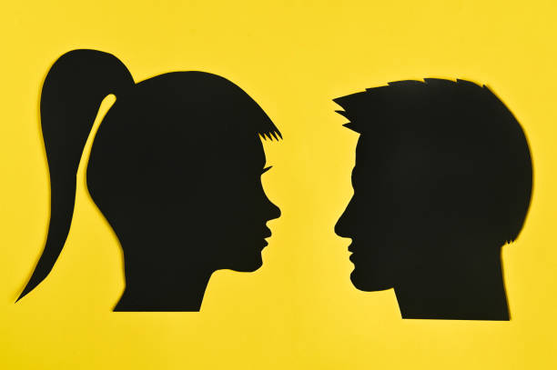 istock to look at each other. concept 1487348456