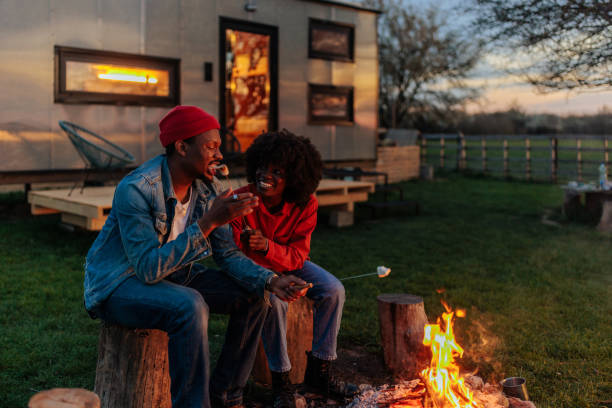 istock Joyful couple enjoying leisure time in nature. 1487350972
