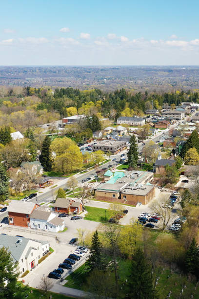 istock Aerial vertical of Ancaster, Ontario, Canada in spring 1487352102