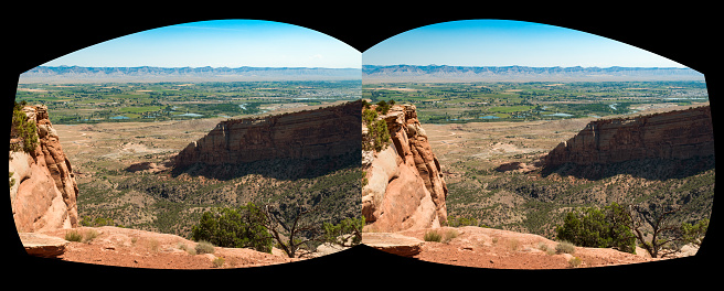 View of Grand Junction, Colorado from Colorado National Monument.