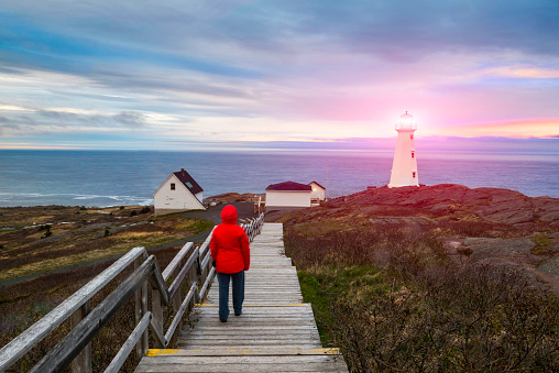 The Easternmost Point of North America, Cape Spear Lighthouse National Historic Site, Newfoundland and Labrador, Canada.