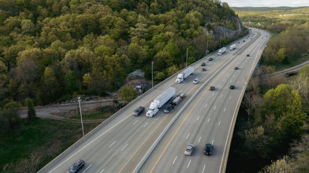istock Truck doing transport on highways 1487356385