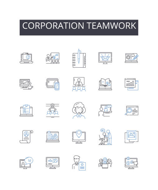 Corporation teamwork line icons collection. Illness, Injury, Medical, Emergency, Clinic, Treatment, Urgent vector and linear illustration. Healthcare,Doctor,Patient outline signs set Corporation teamwork outline icons collection. Illness, Injury, Medical, Emergency, Clinic, Treatment, Urgent vector and illustration concept set. Doctor,Patient linear signs and symbols x ray results stock illustrations