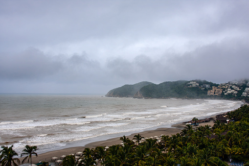 Acapulco, Punta Diamante on a rainy day
