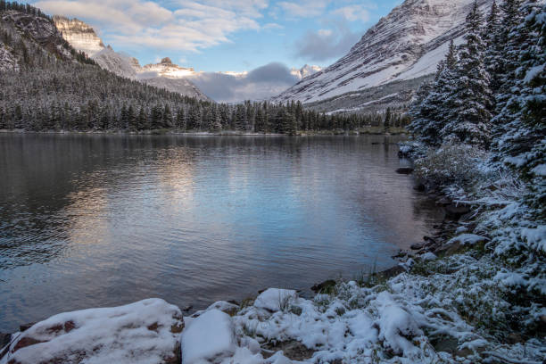 istock Lake after a snow storm 1487359919