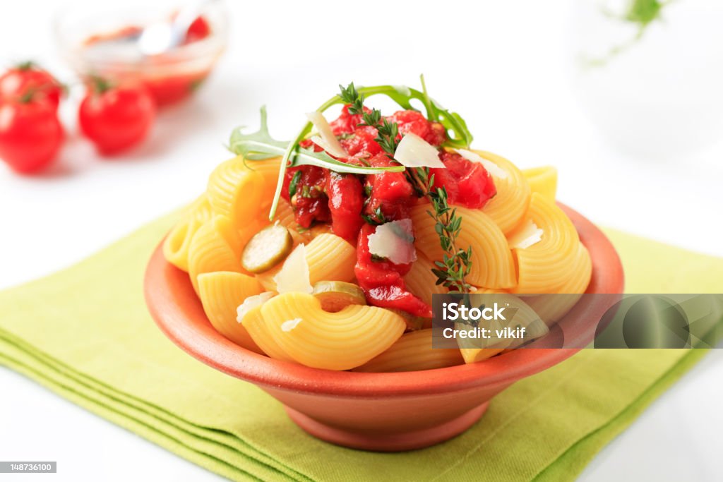 Pasta salad - Lizenzfrei Beilage Stock-Foto