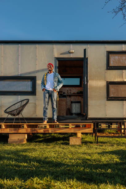istock African American man at weekend getaway spot. 1487361012
