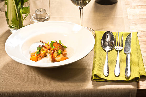 istock Salad Bowl Served on the Restaurant Table 148736830
