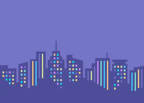 Vector illustration of City Skyline Modern Design Background
