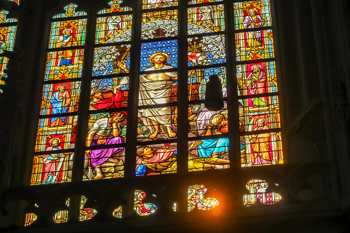 Stained glass in Saint John’s in Den Bosch