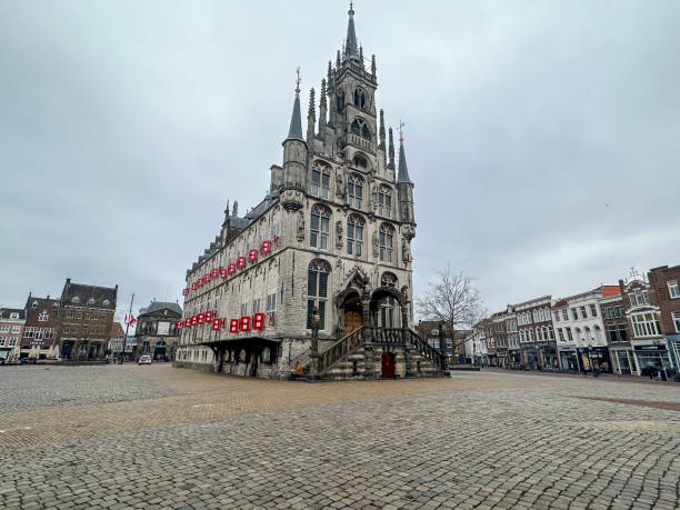 istock The iconic city hall in Gouda, Netherlands 1487383474