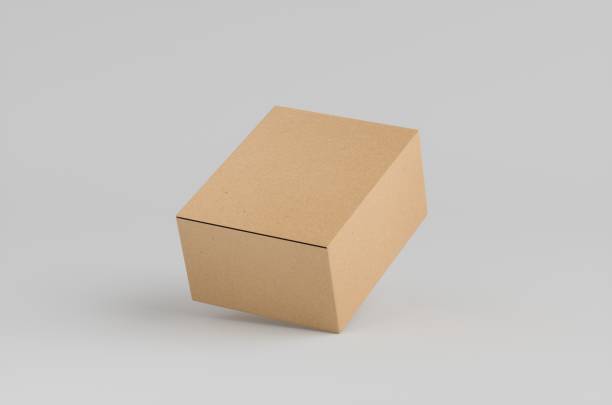 istock Cardboard Carton Box Mockup 3D Illustration 1487388177