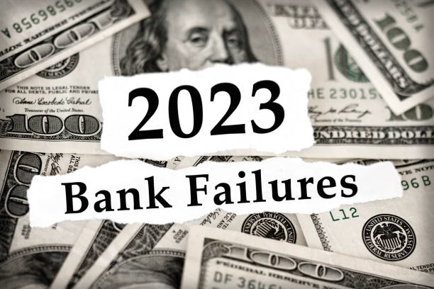 2023 Bank Failures stock photo