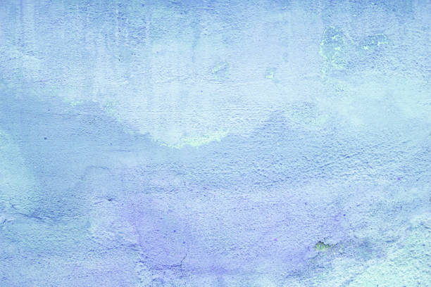 青いペンキで塗られた漆喰のテクスチャー。 - stucco wall textured textured effect ストックフォトと画像