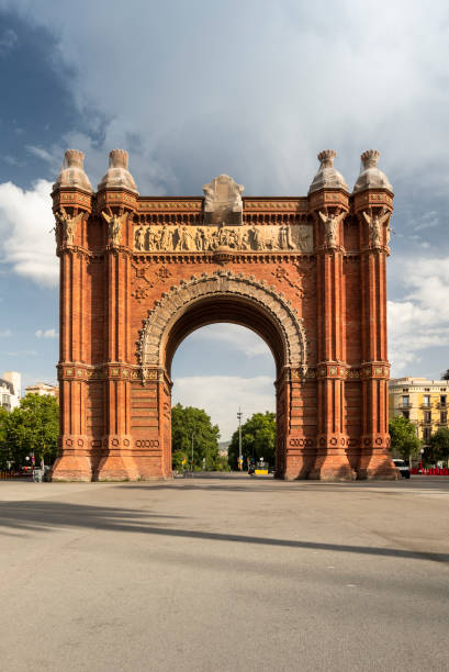 istock Arc de Triomf monument in downtown Barcelona Catalonia Spain 1487400719