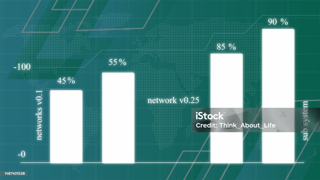 Grapho Redes Vetores de Gráfico Gráfico Do Sistema De Redes De Tecnologia Digital No ...