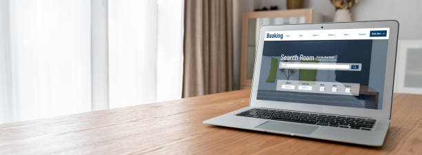 istock Online hotel accommodation booking website provide modish reservation system 1487406140