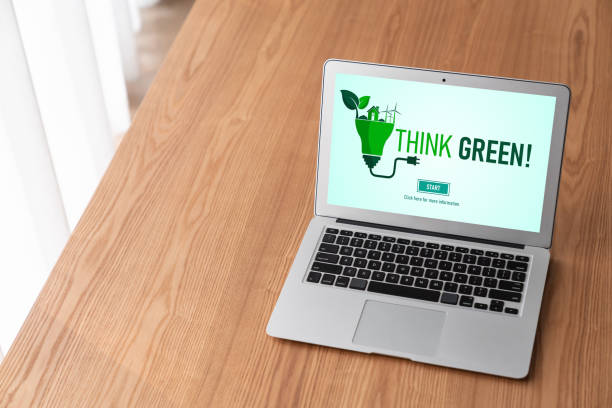 istock Green business transformation for modish corporate business 1487406196