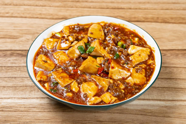 istock angle view dish of homemade mapo tofu 1487407207