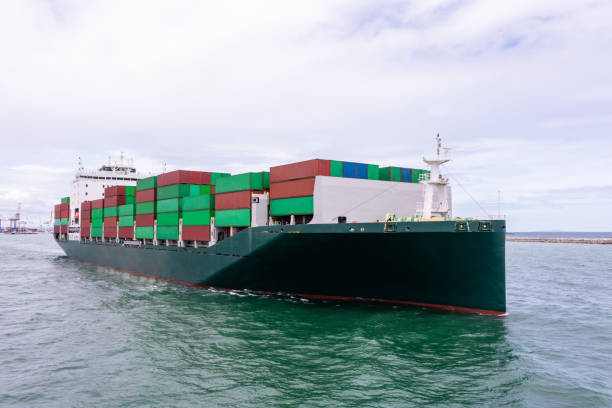 istock containers ship corgo logistic transportation import export international sailing in sea Photograph angle view from drone of point view 1487411889