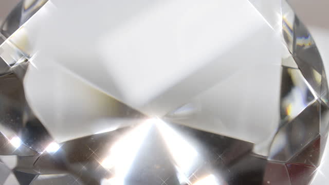 Diamond Gem Sparkling Jewel Precious Stone (Real Footage 4K Loop)