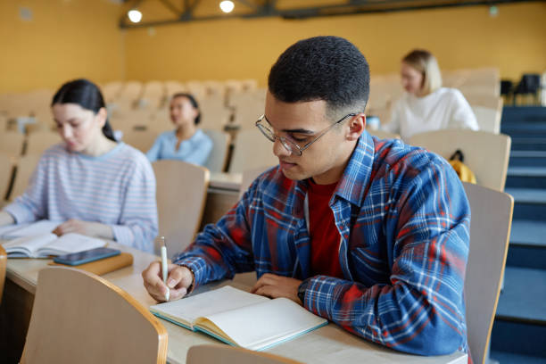 istock Group of students studying at college 1487421888
