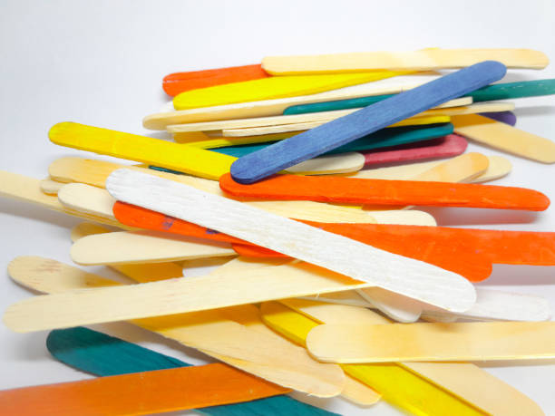 Pile of ice cream sticks.