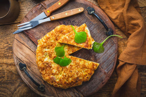 istock Spanish omelet (Tortilla de patatas) with potatoes and onion 1487434241