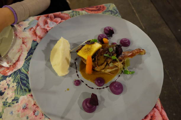 istock Close up Duck Confit served with Foie Gras 1487437399