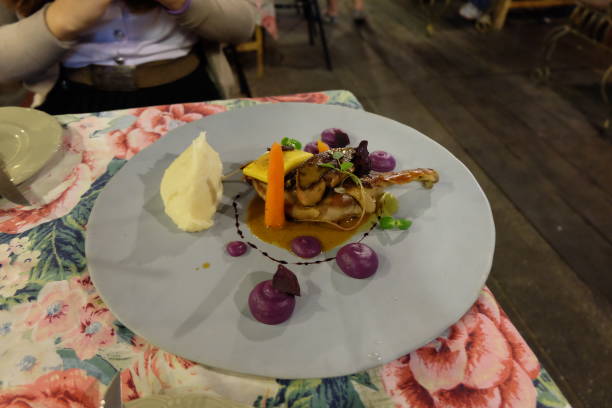 istock Close up Duck Confit served with Foie Gras 1487437425
