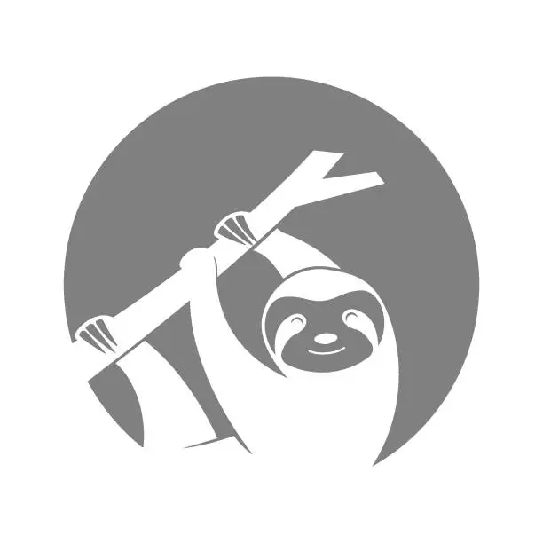 Vector illustration of Sloth icon logo design