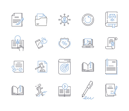 istock Electronic devices line icons collection. Smartph, Tablet, Laptop, Desktop, Gaming, Headphs, Earbuds vector and linear illustration. Speakers,Smartwatch,Fitness tracker outline signs set 1487444613