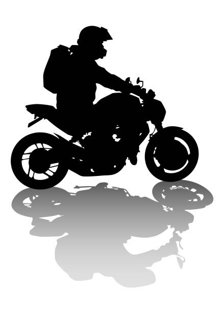 ilustrações, clipart, desenhos animados e ícones de big bicicleta - motorcycle motocross biker moped