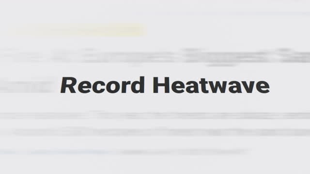 Record heatwave in the article and text